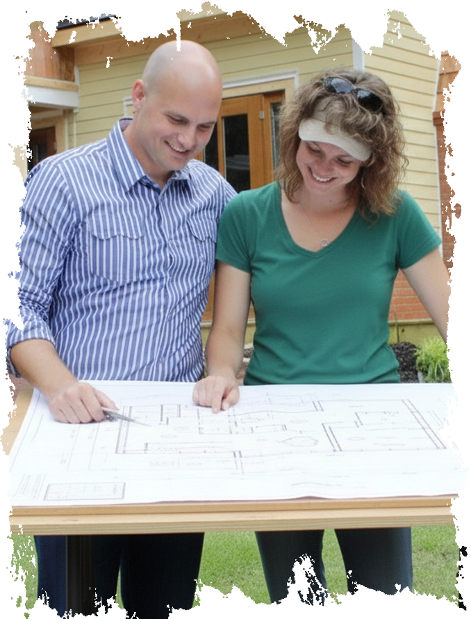 Fern of Vision Accomplished providing landscape construction oversight and plan review for an Atlanta homeowner.